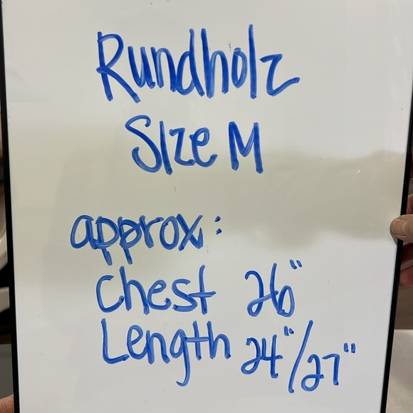 Rundholz Teal Oversized Drop Sleeve Hi/Low Distressed Hemline Sweater M - Picture 9 of 14